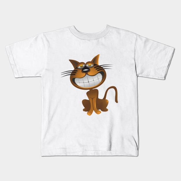 The feisty cat Kids T-Shirt by Stefan s